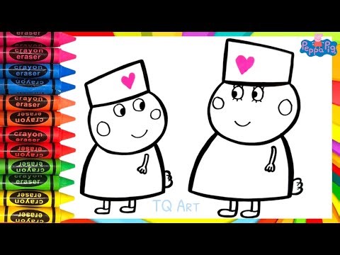 Draw Suzy Sheep and Mummy Sheep From Peppa Pig🐽| Nurse suzy sheep and nurse mummy sheep