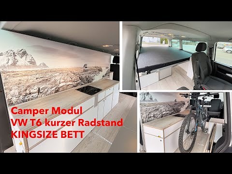 Van Ausbau Camper Modul VW T6, T5, kurzer Radstand. Auch für Ford Transit und alle gängigen Busse