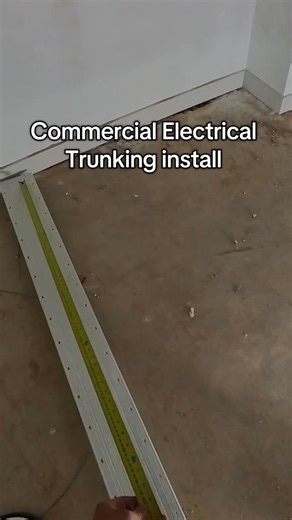 OM Electrical on Instagram: "Commercial electrical trunking install #sparky #electricianuk #howto #install #reel #viral #electrician #pov"