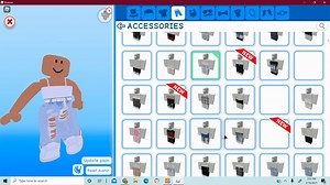 Making outfits in Meep City (Roblox)
