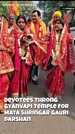 Massive rush at Varanasi’s Gyanvapi Temple on fourth day of Chaitra Navratri