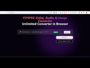 Build a Next.js FFMPEG WASM Unlimited Image,Video & Audio Converter in Browser Using TypeScript