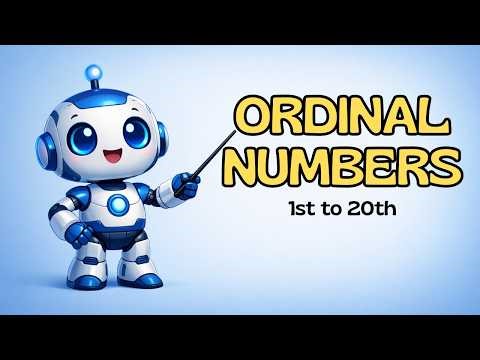 Learn Ordinal Numbers 1–20 | First to Twentieth | English for Kids