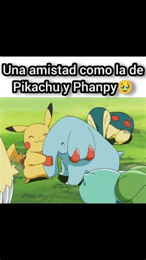 Phanpy siempre vió a Pikachu como su hermano mayor 🥹 #pokemon #anime #videogames #pikachu | Trainer Red
