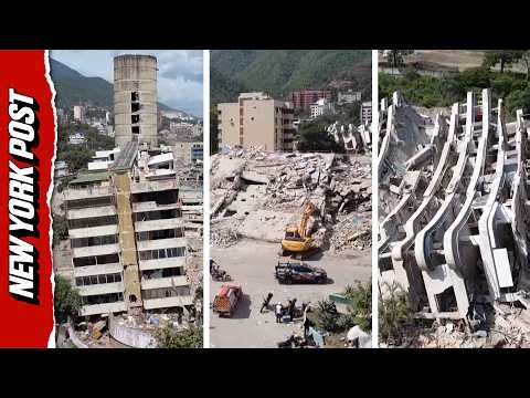 Haunting Drone Footage Captures Devastating Aftermath of Venezuela's Deadly Earthquakes