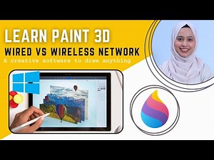Draw a Wired and Wireless Network | Learn Paint 3D | Paint 3D Tutorials for Beginners