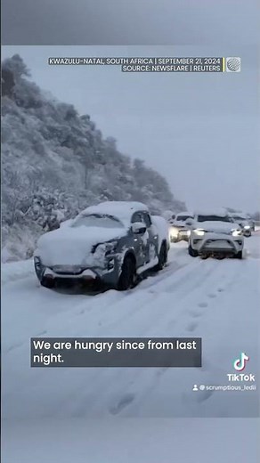 Unprecedented snowstorm strands motorists for 17 hours on South African highway