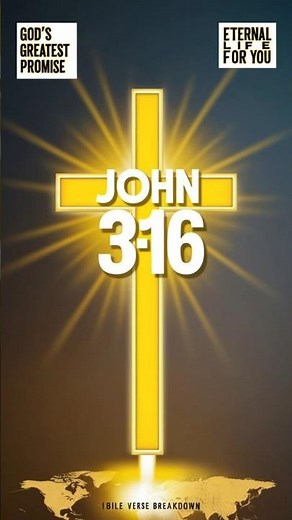 John 3:16 Explained: God's Love & Promise of Eternal Life Through Jesus Christ | Bible Verse Meaning