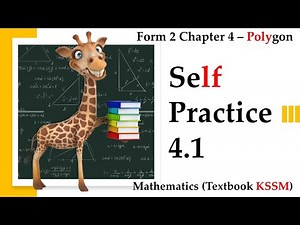 KSSM Form 2 Mathematics Chapter 4 | Self Practice 4.1 | Polygon