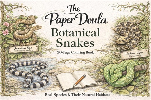 Calming Snake Coloring Pages – Stress Relief Printable for Adults - Etsy