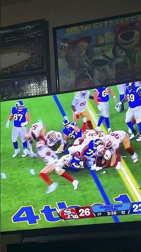 49ers game winning stop in overtime to defeat the Rams 23-26