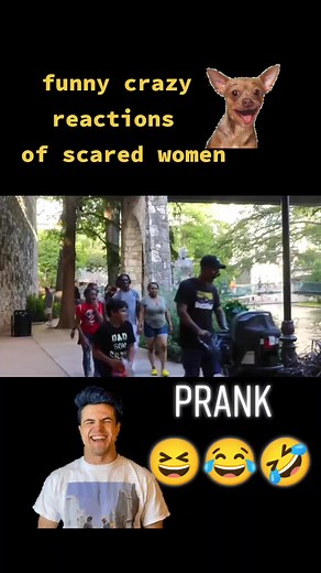 funny crazy reactions of scared women #prank #funnyreactions #pranker #crazyprank