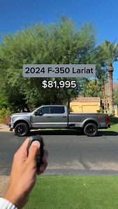 Carbonized Gray F-350 😏 2024 Ford F-350 Super Duty Lariat. Available now for $81,995 - Call or DM us for more info! #azdealership #customtrucks #FordTrucks #F350 #FordSuperDuty #FordLariat #dealership | Unique Trucks