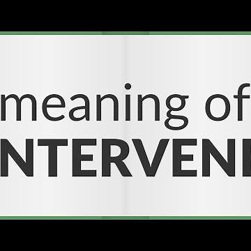 Intervene | meaning of Intervene