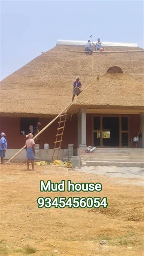 mud House Natural Thatched,#house #cottages #villas #tree house #farm house #wood house :9345456054