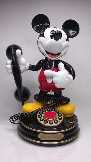 VINTAGE 1997 MICKEY MOUSE 1 ANIMATED TELEPHONE TELEMANIA DISNEY