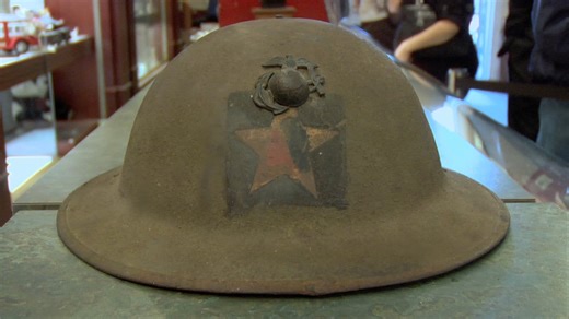 This World War I Marine Corps helmet is very rare. | Pawn Stars on History