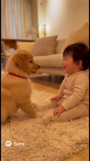 Baby and Dog 赤ちゃんと犬 part2