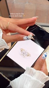 Wait for the one who will give you the moon & stars 🌙✨💫 Our Nova engagement ring features organic set side stones that resemble the night sky 🌌🪽 Build yours today at princessbridediamonds.com 💍 | Princess Bride Diamonds