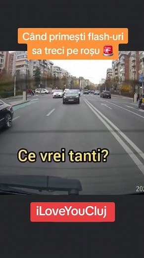 Roșu la semafor este doar o culoare 🚨 . . . Vid: Mihai Văscan | I Love You Cluj