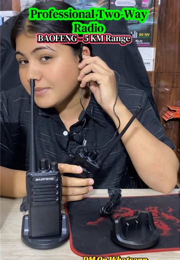 Baofeng Professional Two-Way Radio Set with Headphones