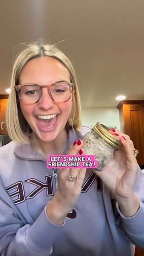 4.3K views · 83 reactions | It’s the first cold day of the year so I made a friendship tea! 勺 #friendshiptea #hottea | Mary Hatheway | Facebook