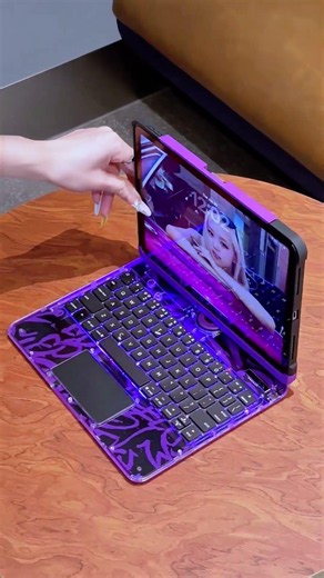 Purple Y2K iPad Setup #ipadkeyboard #tiaota