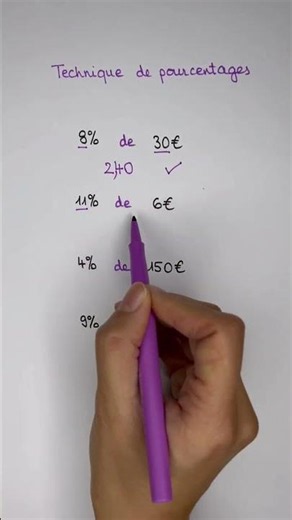 Technique de pourcentages ✅
