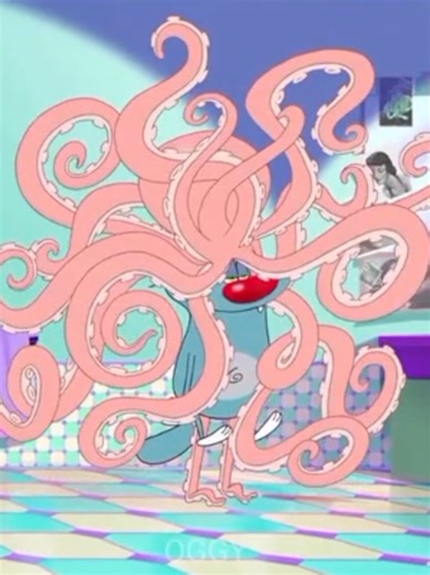 Clever Octopus 🙄 #oggy #animation #cartoon #oggyandthecockroaches #filmtok