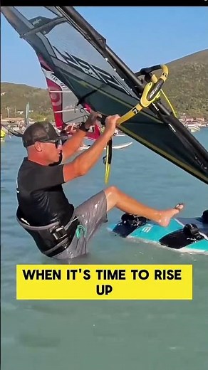 Develop you beach starts into waterstarts! #windsurf #windsurfing