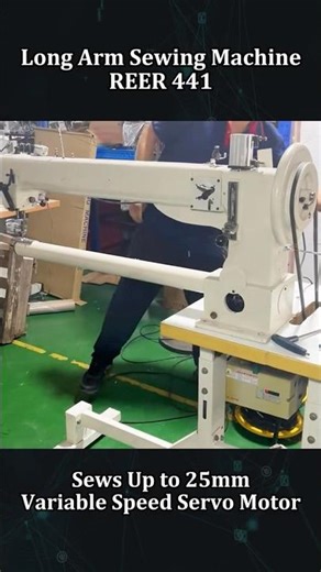 "REER 441 Long Cylinder Arm Sewing Machine | Heavy Duty Stitching for Saddles, Bags & Leather Goods"
