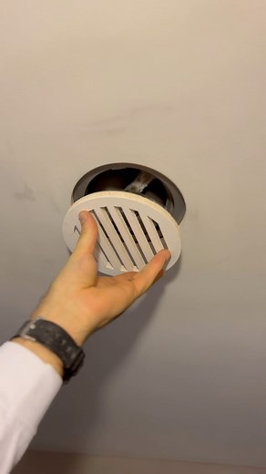 Refresh Home Improvements on Instagram: "Give your exhaust fan the old fashioned Envisivent upgrade, with a brand-new @Envisivent removable round air supply vent cover. … What’s that? You want to make sure you can service the fan in the near future? Use one of their bigger square models that allows full access to all components👍 … #hvac #drywall #homedecor #remodel #homeimprovement #renovation #howto #diy #bathroomdesign"