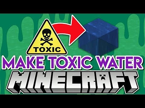 How to make Toxic water in Minecraft MCPE & BEDROCK !!! ( Poisonous Water )