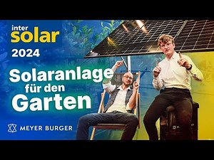 Build your own new garden solar system. PV couldn't be easier. Intersolar 2024