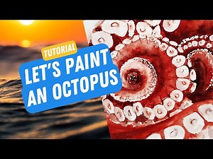 Watercolor Tutorial for Beginners: Octopus