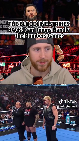 THE BLOODLINE STRIKES BACK! 😱💥 Can Reigns Handle the Numbers Game? #WWE #Smackdown #ViralDrama #warGames #foryou #fyp #storytime #pov #prowrestling #tiktok #conman167 #viral #story #fypシ #wrestling