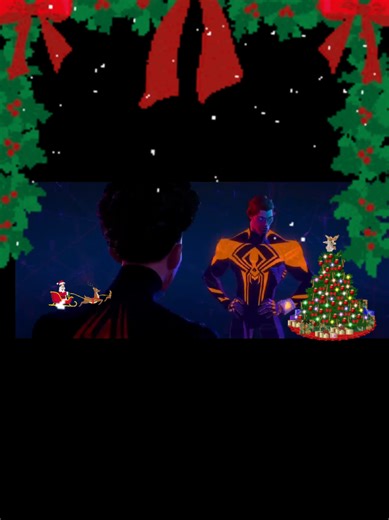 made this at midnight WOOOO IT'S JOLLY TIME|| #kikathechicken #spidermanintothespiderverse #milesmorales #meme #christmas