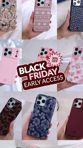 Black Friday Early Access is LIVE!  30% OFF EVERYTHING, beat the Black Friday rush and save BIG on all of our most popular phone cases and accessories before they sell out! | Velvet Caviar | Facebook