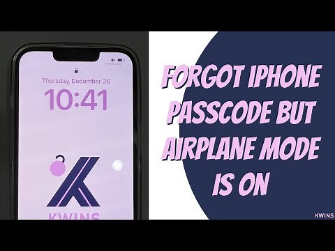 I Forgot My iPhone Passcode But Airplane Mode Is On. What Should I Do to Unlock It?