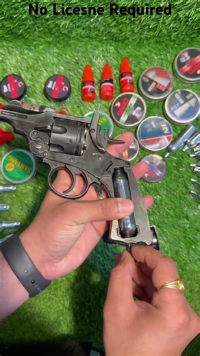 Real Revolver Feel 😳… But Legal? #webley #airgunindia #pelletrevolver #co2airgun #airgunshorts