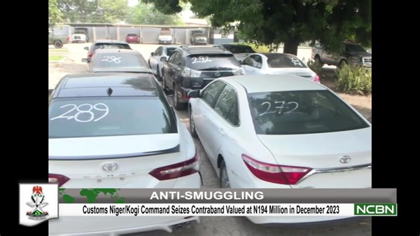 Customs Niger/Kogi Command Seizes Contraband Valued at N194 Million in December 2023 | Nigeria Customs Service