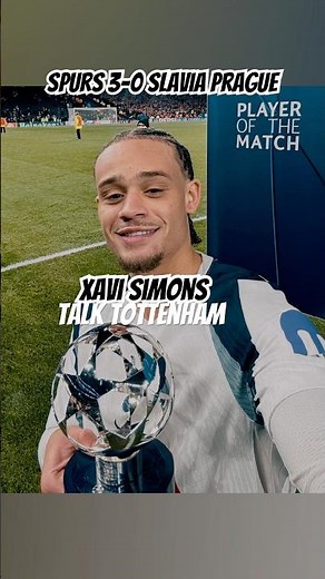 Spurs 3-0 Slavia Prague Xavi Simons Highlights | Champions League Tottenham Hotspur v Slavia Prague