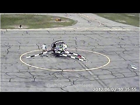 Helicopter Self Destructs Due To Ground Resonance