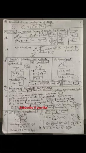 Electrostatic Potential and Capacitance - Class 12 Physics by Vijay Telang. how to do short notes