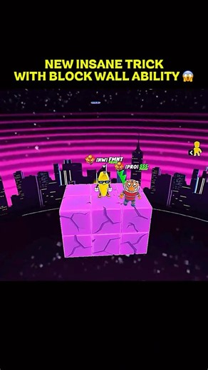 You Can Survive Infinitely with the Block Wall Ability in Block Dash! 😱🔥 #stumbleguys