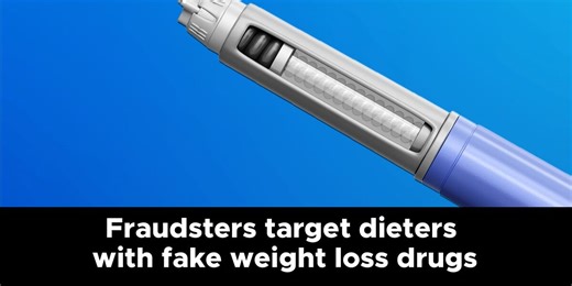 New Year, new scam: Fraudsters target dieters with fake weight loss drugs