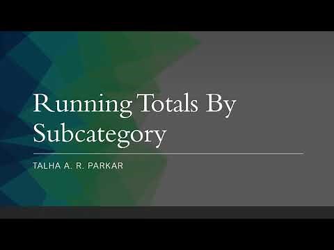 #Powerbi Running Totals by Subcategory or Group in Power Query