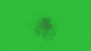 Download Smoke of muzzle flash on green background for free