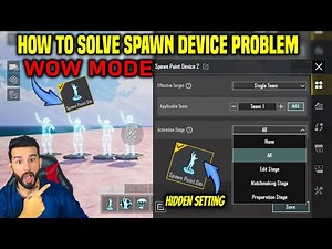 PLAYER SPAWN ISSUE IN WOW MODE | HOW TO SOLVE SPAWN DEVICE PROBLEM IN PUBG WOW MAP
