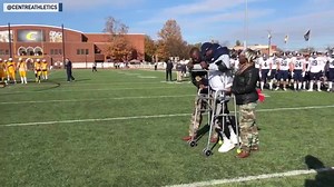 7.1M views · 6.5K reactions | Justus Edwards walked on the field in front of his teammates at Berry College. Edward suffered a spinal injury during a football game in September 2018. | The National Desk - TND | Facebook
